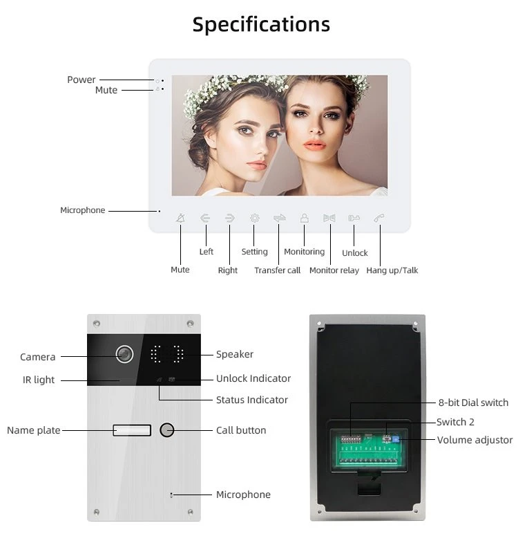 Touch Button Video Door Phone Touch Button Video Door Phone