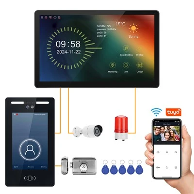 TCP/IP-ansiktsigenkänning videointercom dörrstation för fler-lägenhetsbyggnader – modell 83204